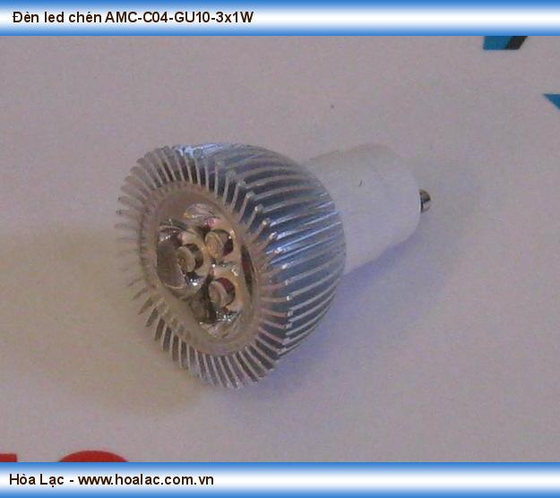  Đèn led chén AMC-C04-GU10-3x1W (1)