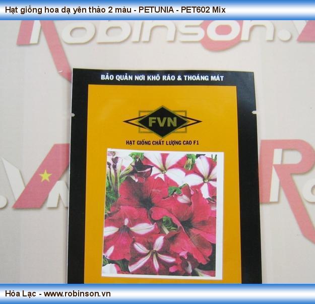 Hạt giống hoa dạ yên thảo 2 màu - PETUNIA - PET602 Mix Phạm Phương Nam  (1)